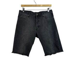 J.Lindeberg Mens Black Simon Cut Off Shorts Size 33
